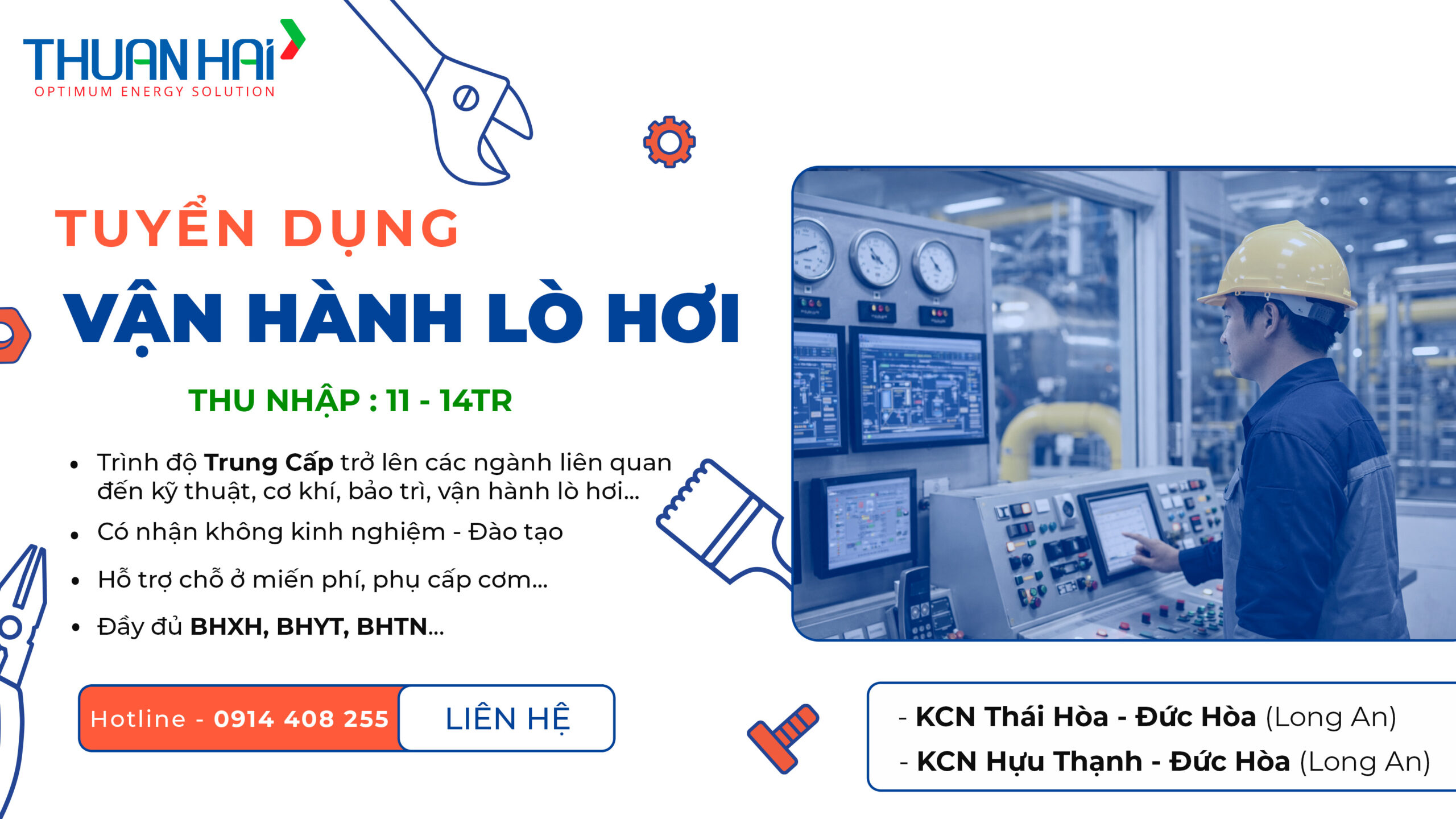 Kỹ thuật viên vận hành lò hơi Kỹ thuật viên vận hành lò hơi